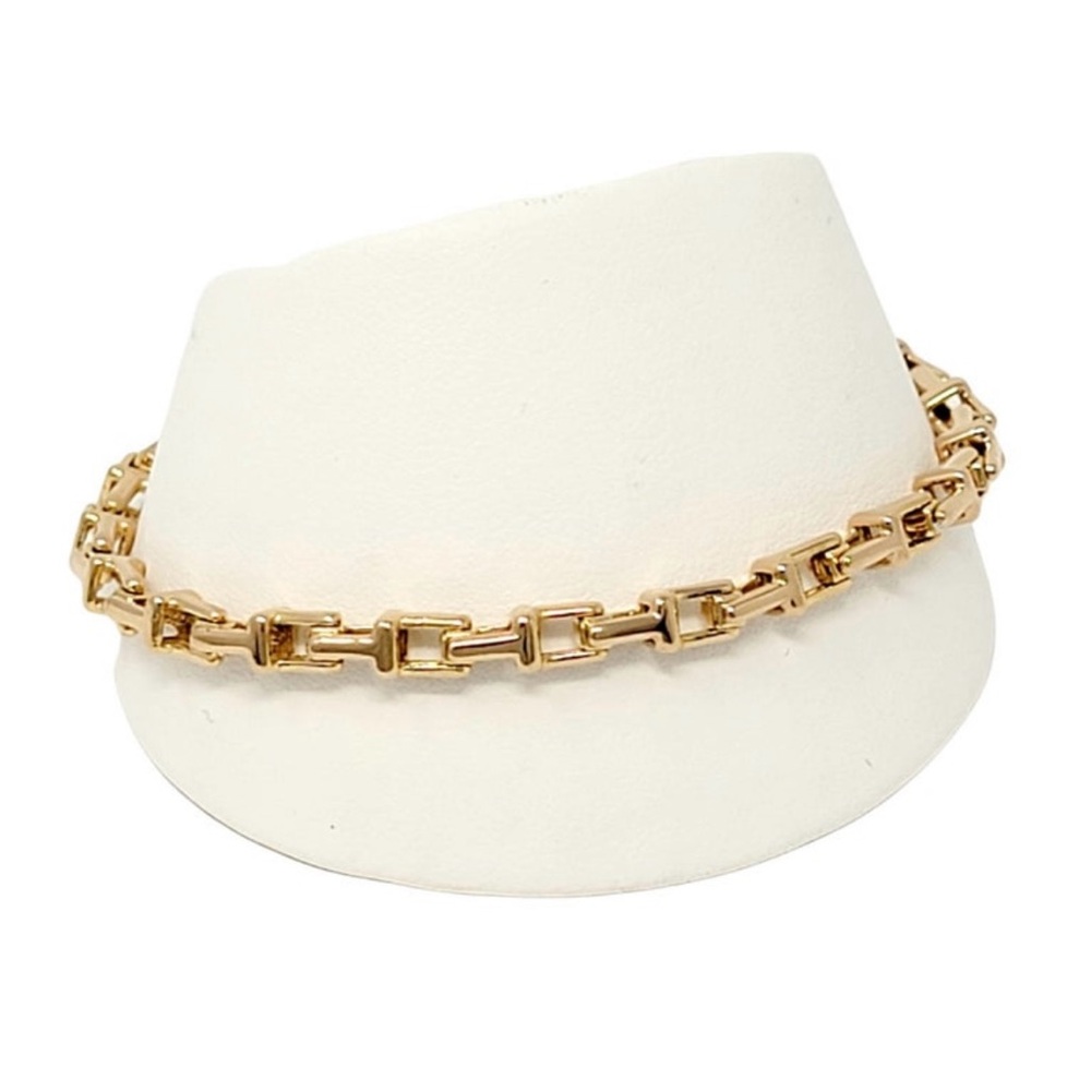 Pristine Tiffany & Co. Tiffany "T" Narrow Chain Link Bracelet 18 Karat Rose Gold
